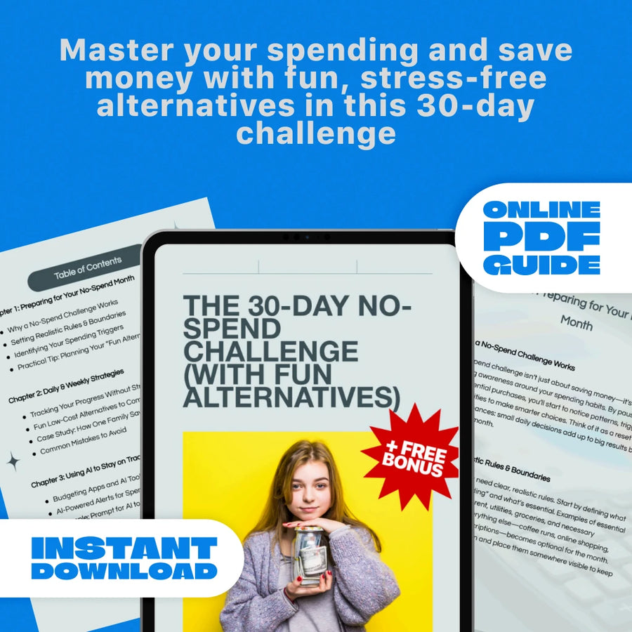 The 30-Day No-Spend Challenge Guide: Practical Tips, Fun Alternatives & Budgeting Strategies