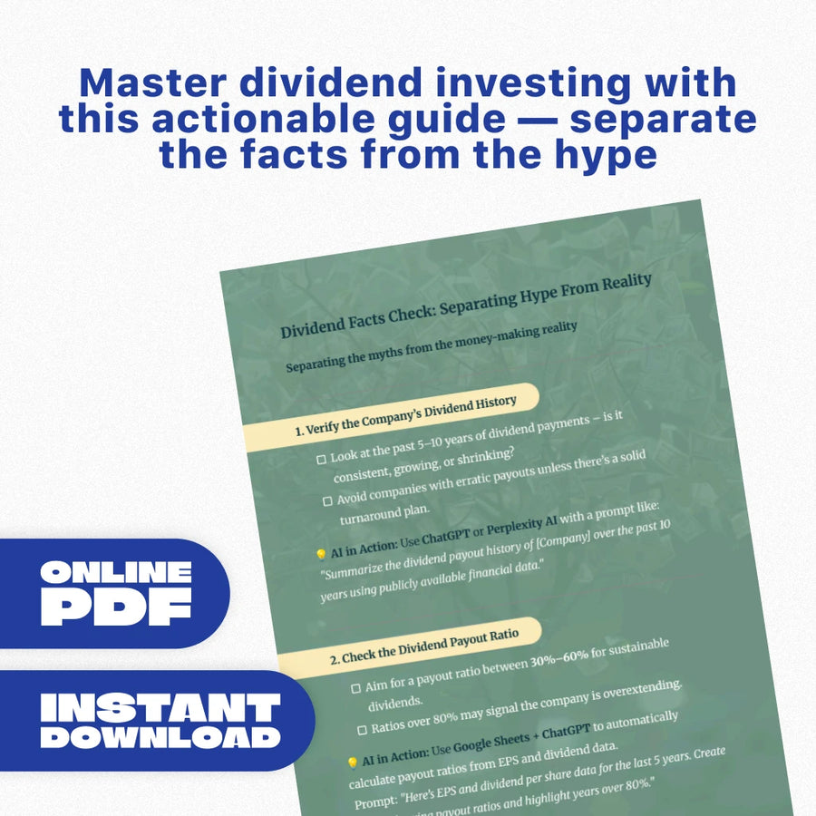Dividend Facts Check: Separating Hype From Reality – Essential Checklist for Investors