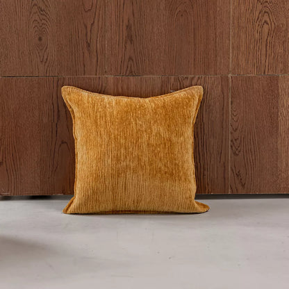 Luxury Brown 18″x18″ Jacquard Leather Throw Pillow Cover