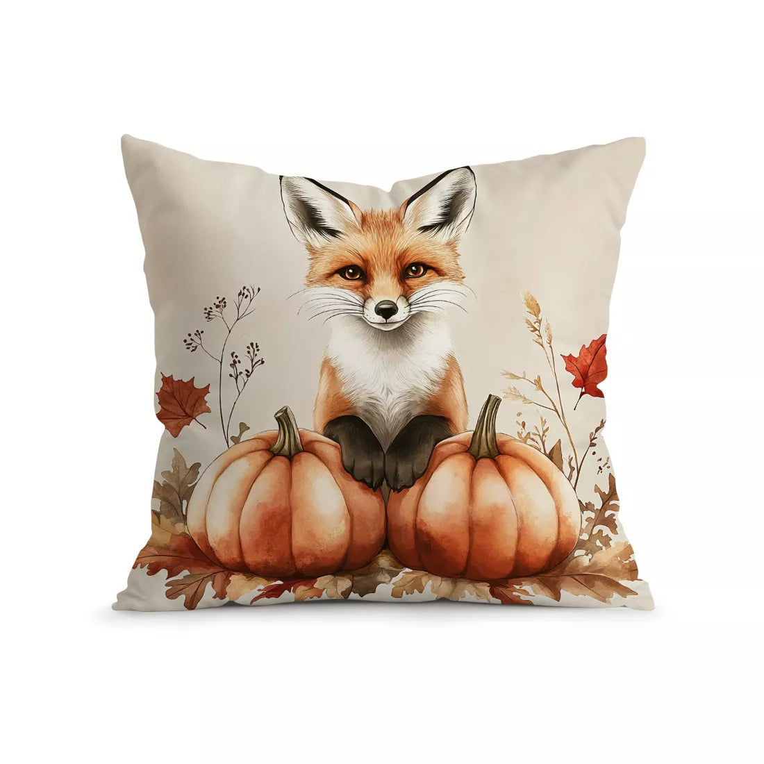Retro Autumn Harvest Cushion Cover – Cozy Fall-Inspired Home Décor Pillowcase