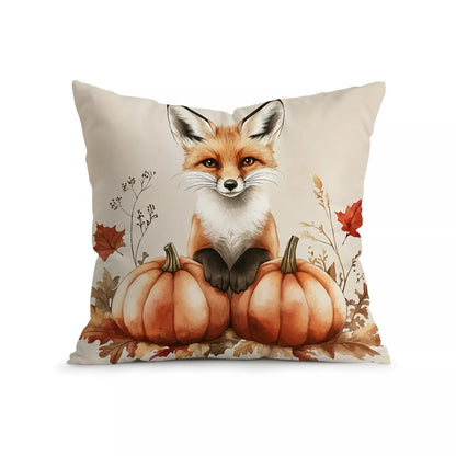 Retro Autumn Harvest Cushion Cover – Cozy Fall-Inspired Home Décor Pillowcase