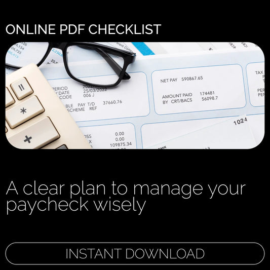 The Income Allocation Action Plan | Printable Budgeting Checklist for Smart Money Management | Step-by-Step Guide on How to Allocate Income | Digital Download