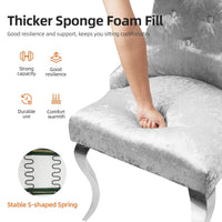 Extra Large Velvet Wingback Dining Chair - DSARD - DSARD