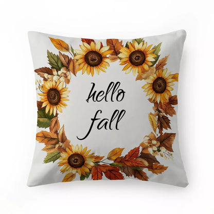 Autumn Pumpkin Throw Pillow Cover – Cozy Fall Home Décor Cushion Case