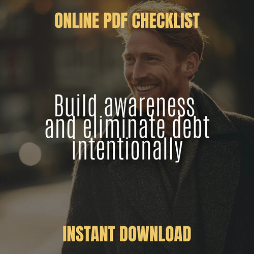 Debt Consciousness Action Plan | Printable Debt Consciousness Checklist | Budgeting, Debt-Free Mindset & Financial Goals Digital Download