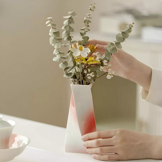 Handmade Ceramic Grapefruit Jasmine Gradient Vase