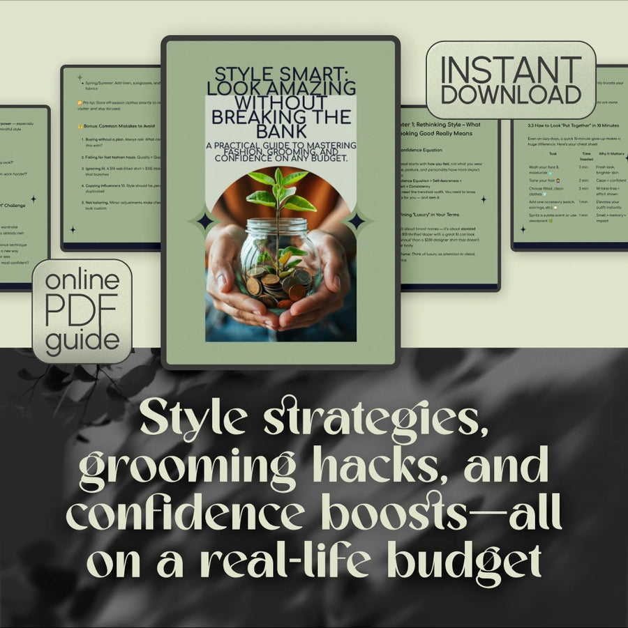 Style Smart: Look Amazing Without Breaking the Bank – Digital Guide on How to Look Good on a Budget, Capsule Wardrobe, Affordable Grooming & Confidence Boost