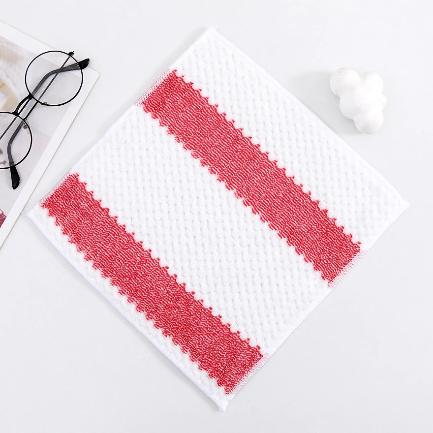 Ultra-Absorbent Microfiber Kitchen Towels - 5-Pack Reusable Cleaning Cloths