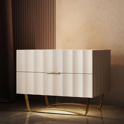 Wooden Bedside Nightstands Storage Luxury Drawers Bedroom Nightstand