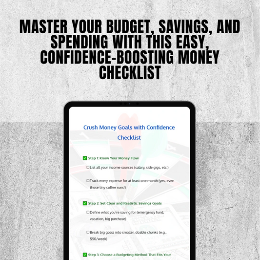 Crush Money Goals with Confidence Checklist | Budget & Savings PDF | You Need a Budget Planning Tool
