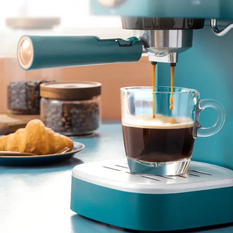 DSARD Deluxe Semi-Automatic Espresso Coffee Maker with Steam Milk Frother - DSARD