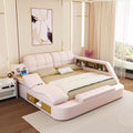 Luxury Smart King Bed Frame with Massage Recliner, USB, Storage & Speakers - DSARD
