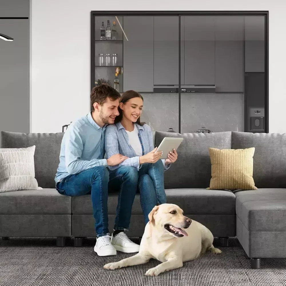 103″ Modular Convertible Sectional Sleeper Sofa with Storage - DSARD - DSARD