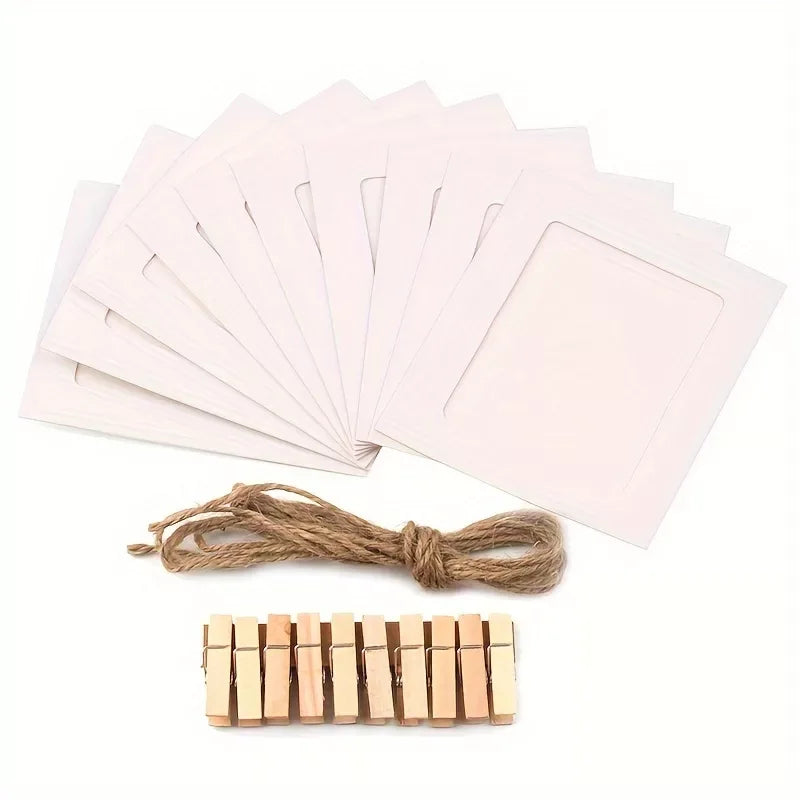 4-Inch Birthday Photo Clips Set – Decorative Paper Frames for Parties & Events (10pcs) - DSARD