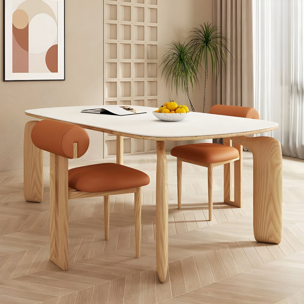 Luxurious Modern Oval Wood Dining Table for Elegant Spaces - DSARD