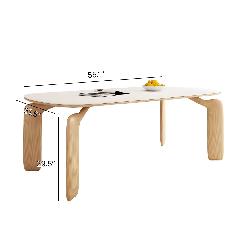 Luxurious Modern Oval Wood Dining Table for Elegant Spaces - DSARD