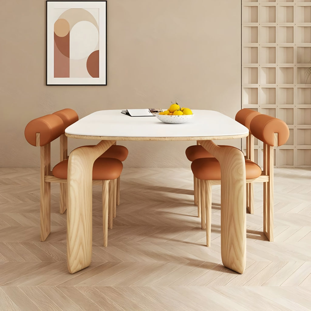 Luxurious Modern Oval Wood Dining Table for Elegant Spaces - DSARD