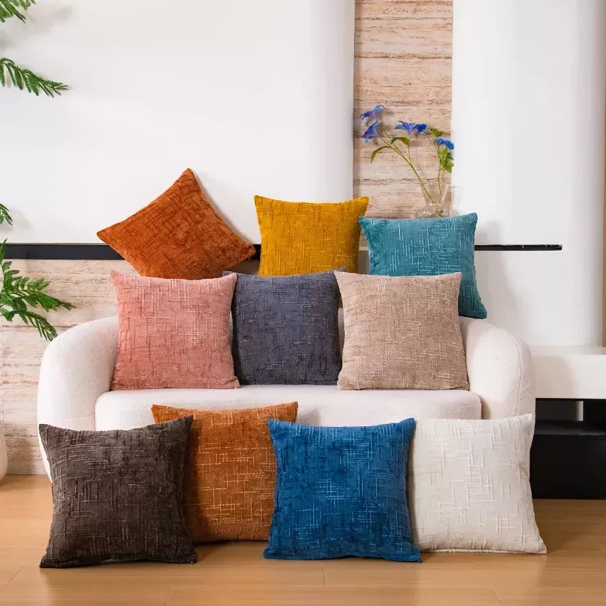 Coarse Linen Seat Cushion Cover – Soft, Breathable, and Decorative Backrest Cover for Office and Car - DSARD
