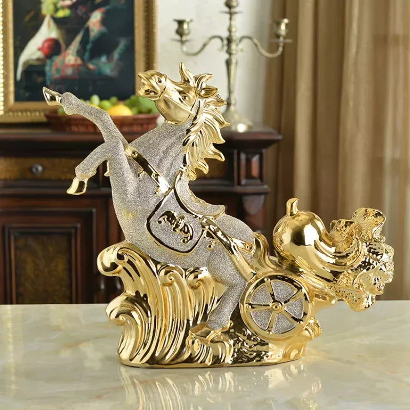European-Style Ceramic Lucky Horse Ornament - DSARD