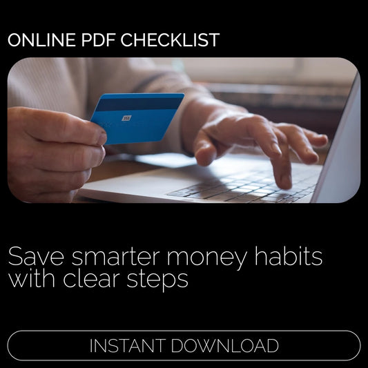 The Smart Saver’s Checklist | How to Save More Money Step-by-Step Digital Budget Checklist for Financial Freedom & Smart Money Habits