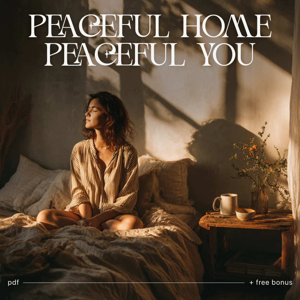 Peaceful Home, Peaceful You – Printable Home Sanctuary Guide, Calming Lifestyle eBook, Minimalist Decluttering Checklist, Self-Care & Stress Relief Digital Download