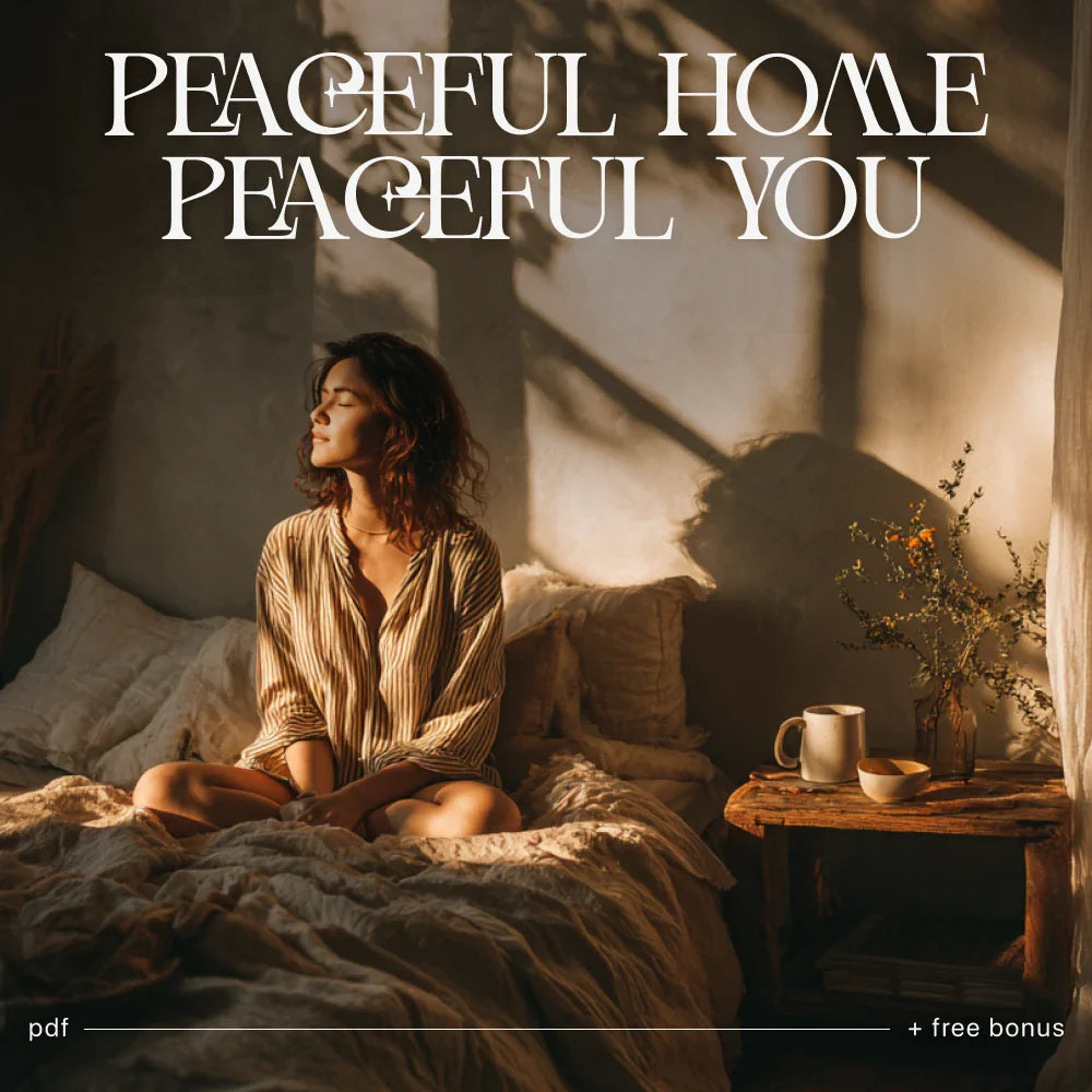 Peaceful Home, Peaceful You – Printable Home Sanctuary Guide, Calming Lifestyle eBook, Minimalist Decluttering Checklist, Self-Care & Stress Relief Digital Download