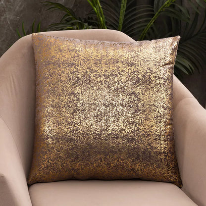 Luxury Golden Velvet Cushion Cover 18x18in Decorative Throw Pillow Case