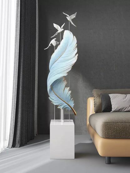 Feather Resin Sculpture