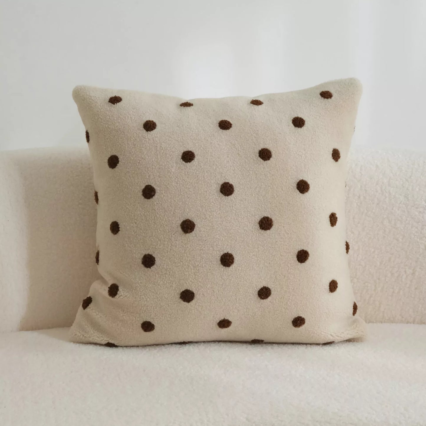 Modern Round Dot Throw Pillow Covers | 18×18 Inch