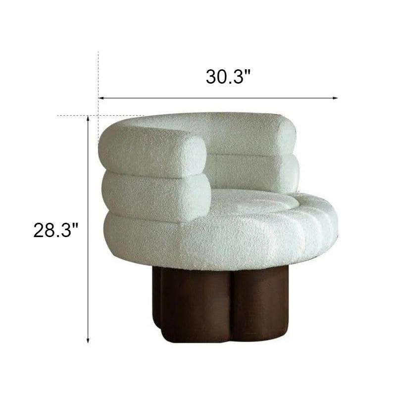 Scandinavian Modern Velvet Single Sofa Chair - DSARD