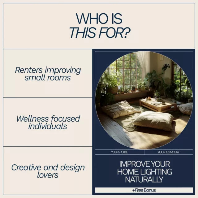 Improve Your Home Lighting Naturally | A Practical eBook Guide on How to Improve Home Lighting Naturally for Brighter, Healthier Spaces