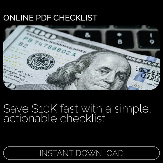Save $10K in 6 Months Checklist 💸✅ | Digital Budget Planner, Savings Challenge, Money Goal Tracker, Personal Finance Guide