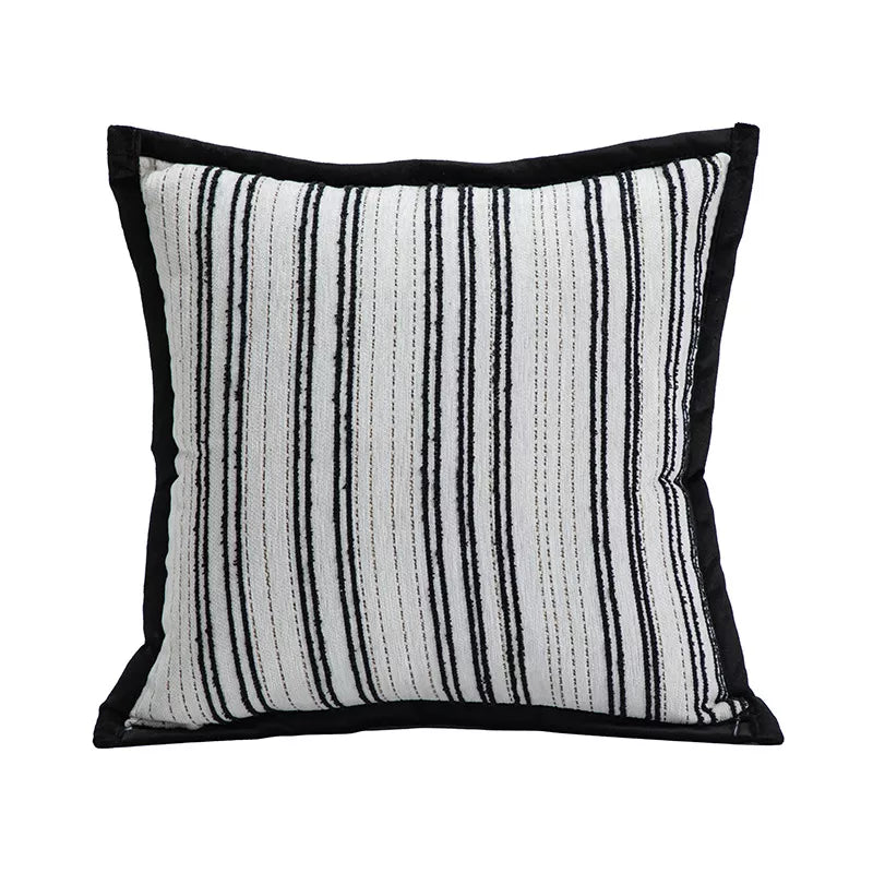 Soft Chenille Striped Pillowcase – Stylish Home Accessory