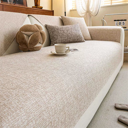 Universal Cotton Linen Sofa Cover – Anti-Slip, All-Season Comfort & Style
