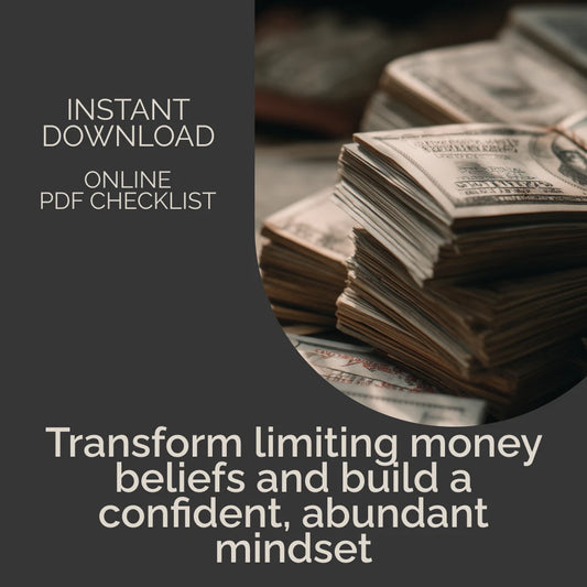 Unlock Your Financial Freedom: Money Limiting Beliefs Checklist | Abundance Mindset Guide | Mindset Workbook for Wealth & Personal Growth | money limiting beliefs