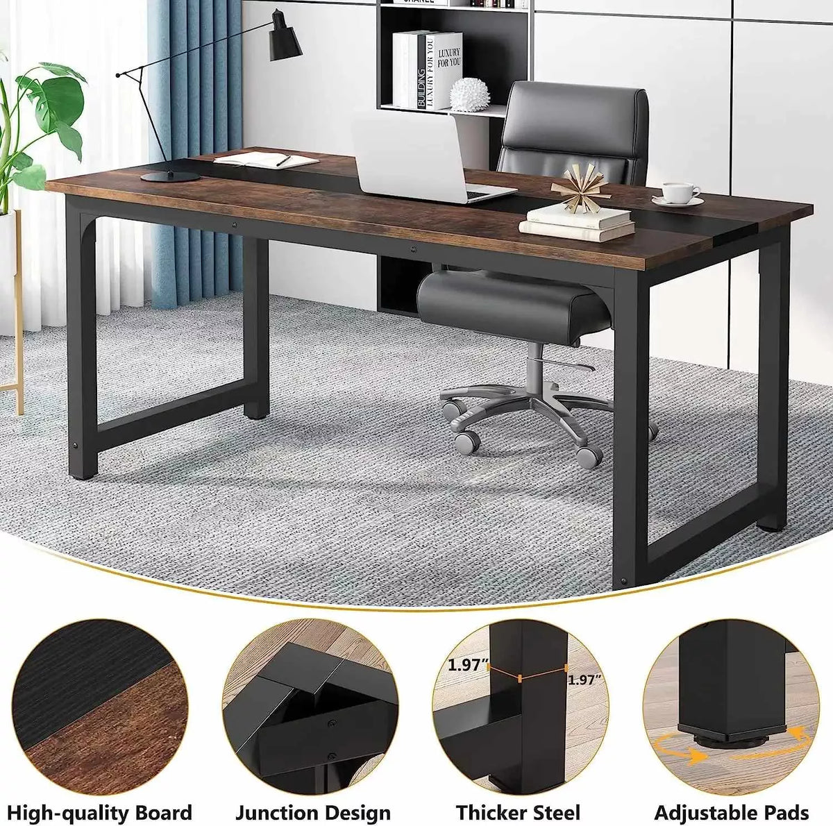 Large Modern Computer Desk for Home Office - DSARD