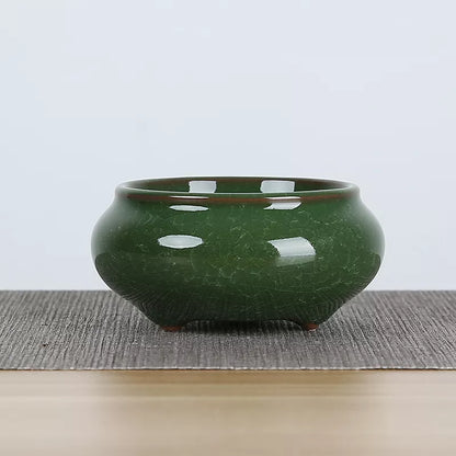 Mini Ceramic Flower Pots for Succulents, Bonsai & Juicy Plants