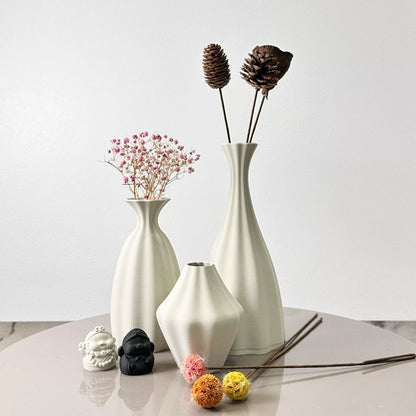 3-Piece Flower-Like Vase Decoration Set