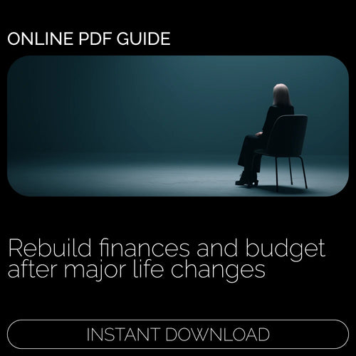 Rising from Change: Budgeting After Major Life Events | Ebook for How to budget after a major life change | Financial Reset Guide for Life Transitions