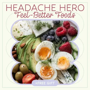 Headache Hero: Your Feel-Better Food Checklist | What Foods Help Reduce Headaches Guide | Printable Wellness Checklist, Migraine Relief Diet Tracker