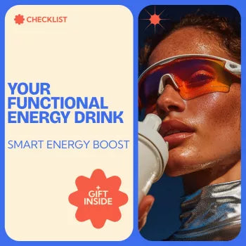 Your Functional Energy Drink Checklist | Functional Drinks for Energy Guide, Smart Energy Boost Planner, Wellness & Focus Routine Tracker