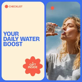 Your Daily Water Boost Checklist: How to Drink More Water Daily