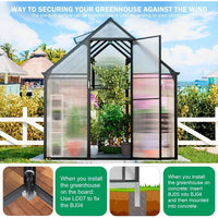 DSARD Heavy-Duty Outdoor Greenhouse with Aluminum Frame and Vent Window - DSARD