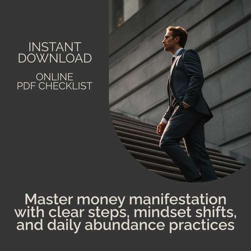 Manifest Money Like a Pro Checklist | Money Manifestation Guide | Abundance Mindset Digital Download | Law of Attraction Success Planner