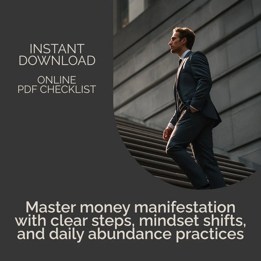 Manifest Money Like a Pro Checklist | Money Manifestation Guide | Abundance Mindset Digital Download | Law of Attraction Success Planner