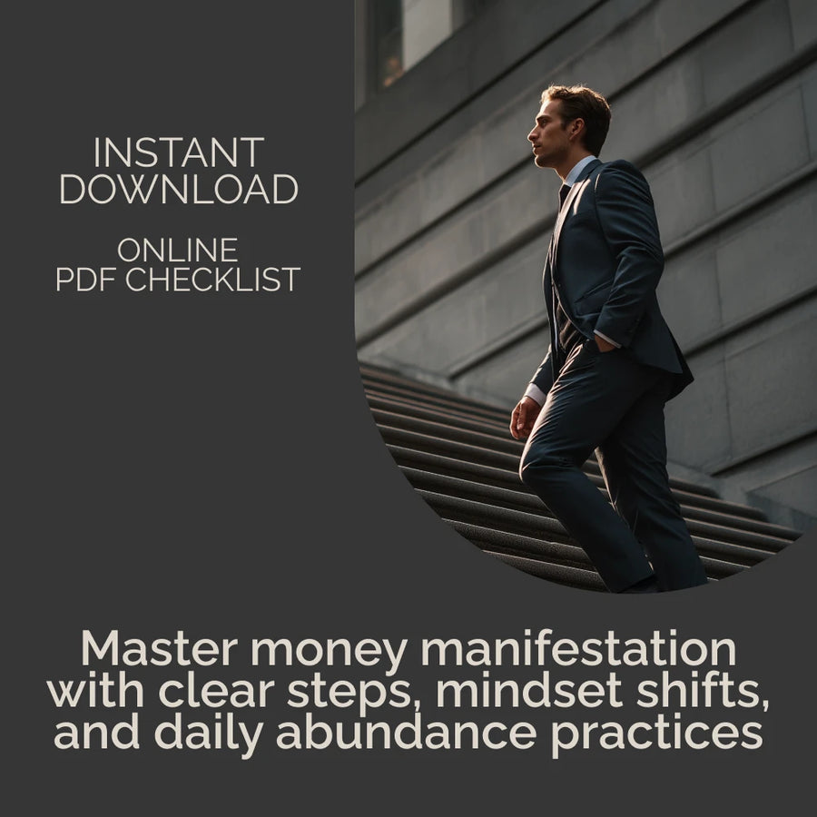 Manifest Money Like a Pro Checklist | Money Manifestation Guide | Abundance Mindset Digital Download | Law of Attraction Success Planner