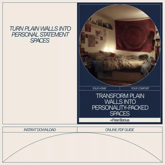 Transform Plain Walls into Personality-Packed Spaces | Ebook Guide on how to add personality to plain walls | Wall Décor & Design Inspiration