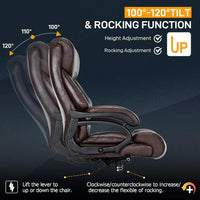 500 LB Capacity High Back Executive Office Chair for Big and Tall Users - DSARD - DSARD