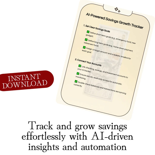 AI-Powered Savings Growth Tracker: Achieve Your Financial Goals with Ease