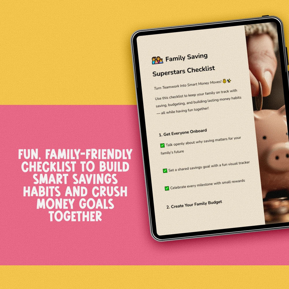 Family Saving Superstars Checklist